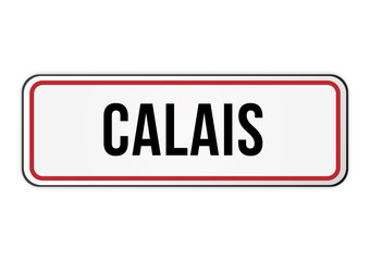 Panneau entrée ville Calais