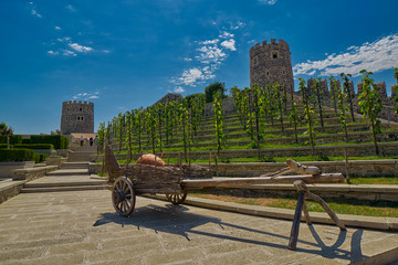 AKHALTSIKHE, GEORGIA - 08 AUGUST 2017: Famous Rabati Castle Complex