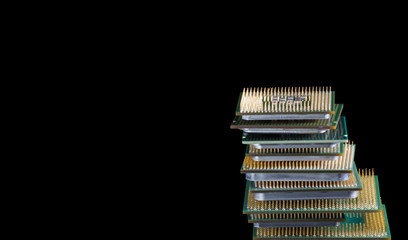 Microprocessors stacked one on the other