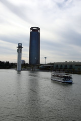 Blick von der Pasarela de La Cartuja