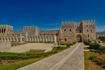 Fototapeta na wymiar AKHALTSIKHE, GEORGIA - 08 AUGUST 2017: Famous Rabati Castle Complex