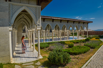 AKHALTSIKHE, GEORGIA - 08 AUGUST 2017: Famous Rabati Castle Complex