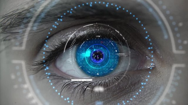 Macro blue HUD eye plan