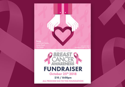 Breast Cancer Awareness Poster Layout 05