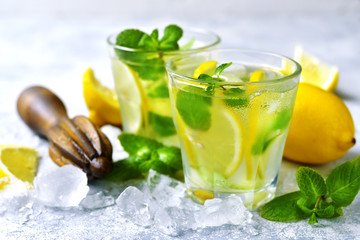 Homemade summer lemonade.