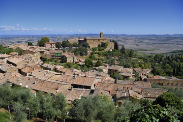 Obraz premium Panorama di Montalcino