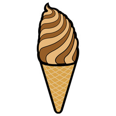 Isolated ice cream