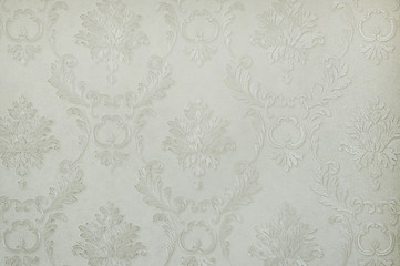 Grey botanical wallpaper background - 182771513