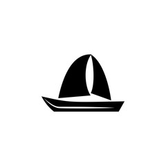 Yacht icon vector