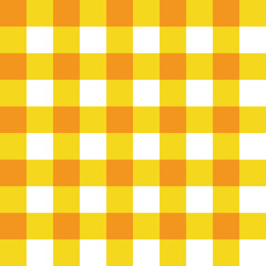 Seamless pattern from orange, yellow and white cells. Stylish wallpaper of orange and white cells. Vector