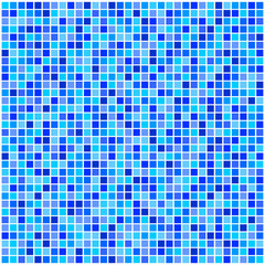 Panele Szklane Podświetlane  Mozaika niebieskie kafelkowe tło