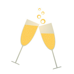 Champagne glass illustration