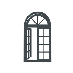 Window icon. Vector illustration