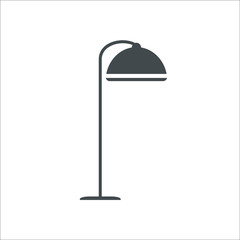 Floor lamp icon. Vector illustration