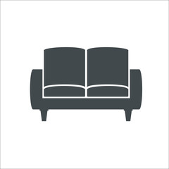 Sofa icon. Vector illustration