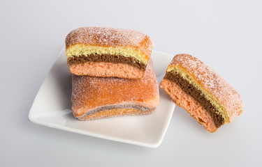 donut or sugar donut on a background.