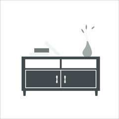 Cupboard icon. Vector illustration