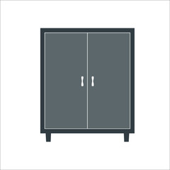 Wardrobe icon. Vector illustration