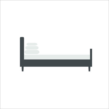 recommend clip art: Bed icon. Vector illustration