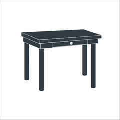 Table icon. Vector illustration