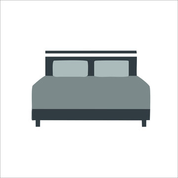 recommend clip art: Bed icon. Vector illustration