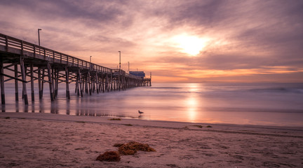 Fototapeta na wymiar Sunset over the pier