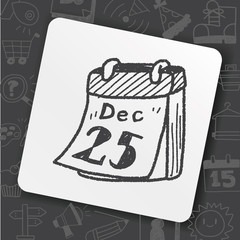 December calendar doodle