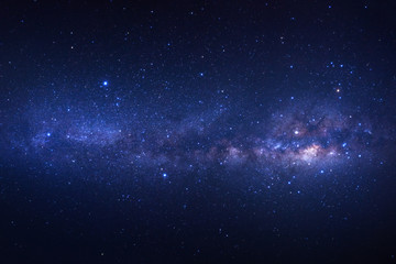 Naklejka premium Galaktyka Drogi Mlecznej z gwiazdami i kosmicznym pyłem we wszechświecie