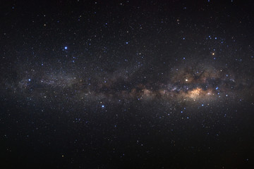 Milky way galaxy with stars and space dust in the universe