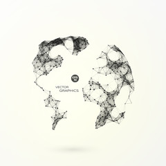 abstract vector globe