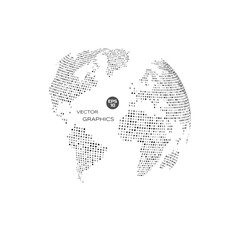 abstract vector globe