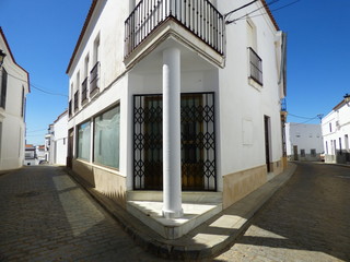 Fototapeta na wymiar Higuera la Real. Pueblo de Badajoz ( Extremadura, España) cerca de la frontera con la provincia de Huelva