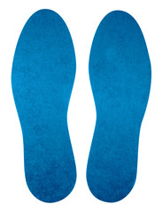 Insoles for shoes - light blue