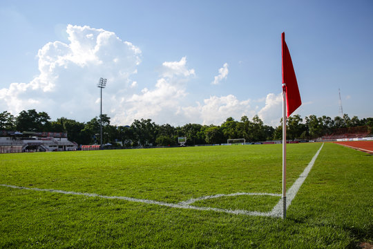 Flagstaff corner kick at Football field. 05-09-15