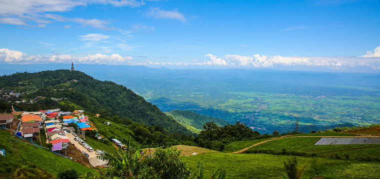 landscape of phu tub berg phetchabun., travel season in Thailand.