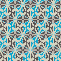 Seamless mosaic pattern. Geometric background. Vector Illustration.