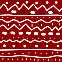 Red knitted pattern