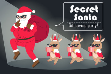 cartoon secret santa