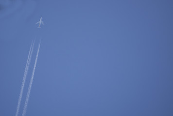 Plane in the sky