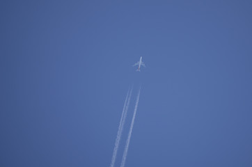 Plane in the sky