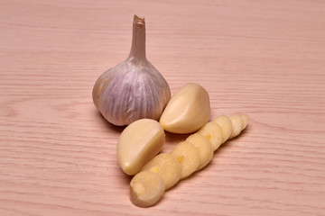 white, delicious garlic