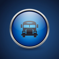 Push Button - Dark Blue Web Icon