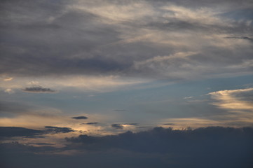 Obraz premium 空 夕焼け 朝焼け 曙 雲