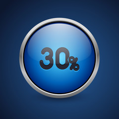 Push Button - Dark Blue Web Icon