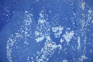 Blue paint concrete floor background texture
