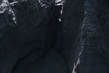 Gorge is a canyon in the mountains