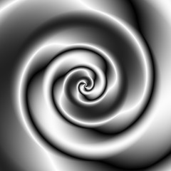 Abstract black white gray spiral