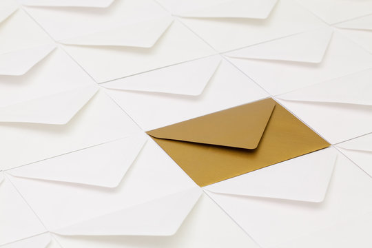 Different envelopes on the table