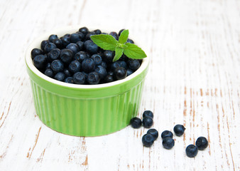 Bowl with Blueberries