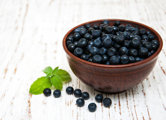Bowl with Blueberries